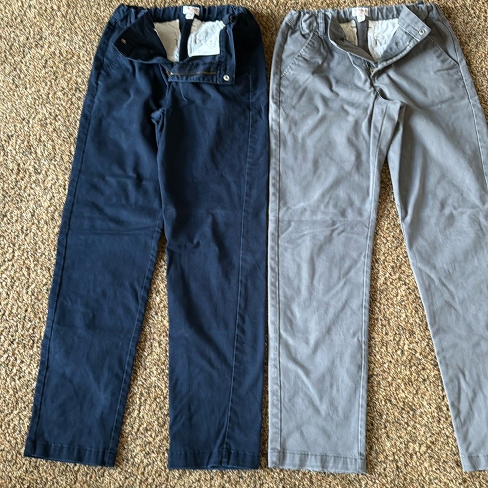 2pair of Boys size 18 casual pants.  Good condition!